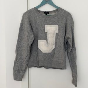 JCrew “J” sweatshirt